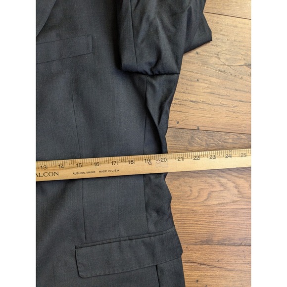 NWT Polo Ralph Lauren Men Charcoal Wool Suit Blazer 44R Pants 34W Unemmed - Picture 12 of 16
